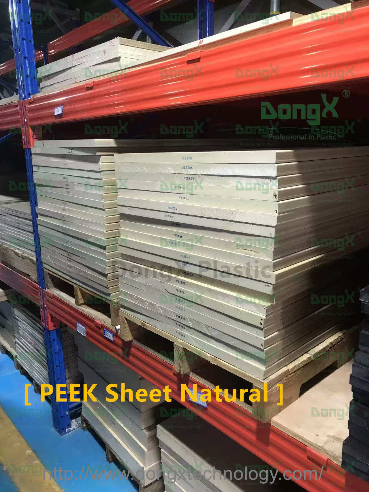 DongX Natural PEEK sheet and rod stock
